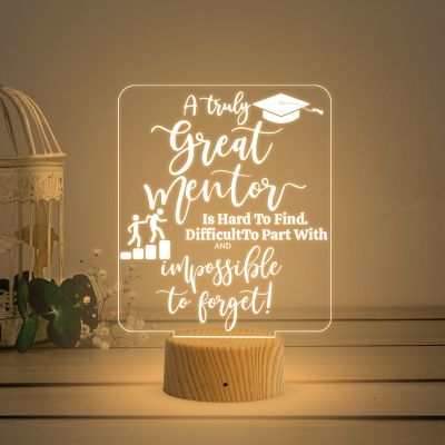 3D Illusion Motivational Night Lamp with Warm White Light Graduation Gift for Daughter Son & Student , Inspirational Gift for Student